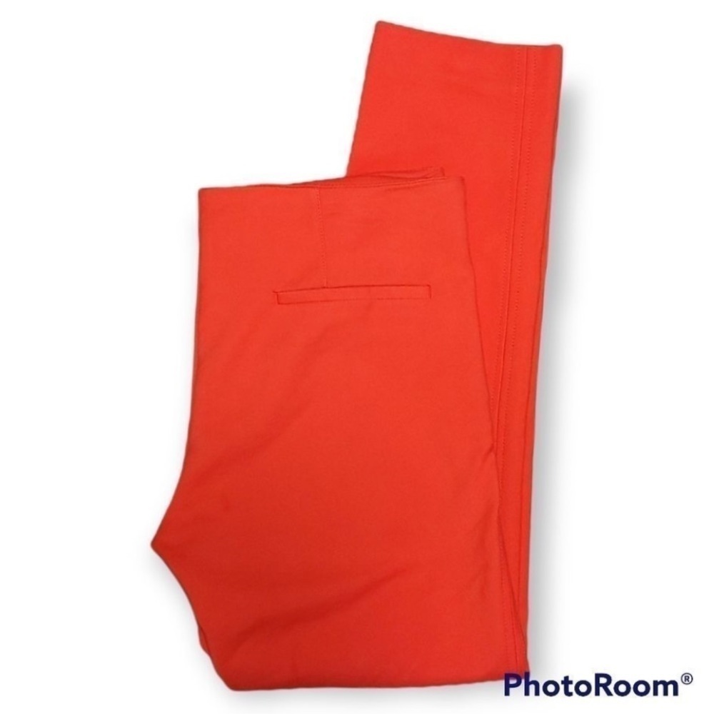 Zara Basic Trendy bright red pull on zipper pockets skinny leg versatile pants - Picture 4 of 7